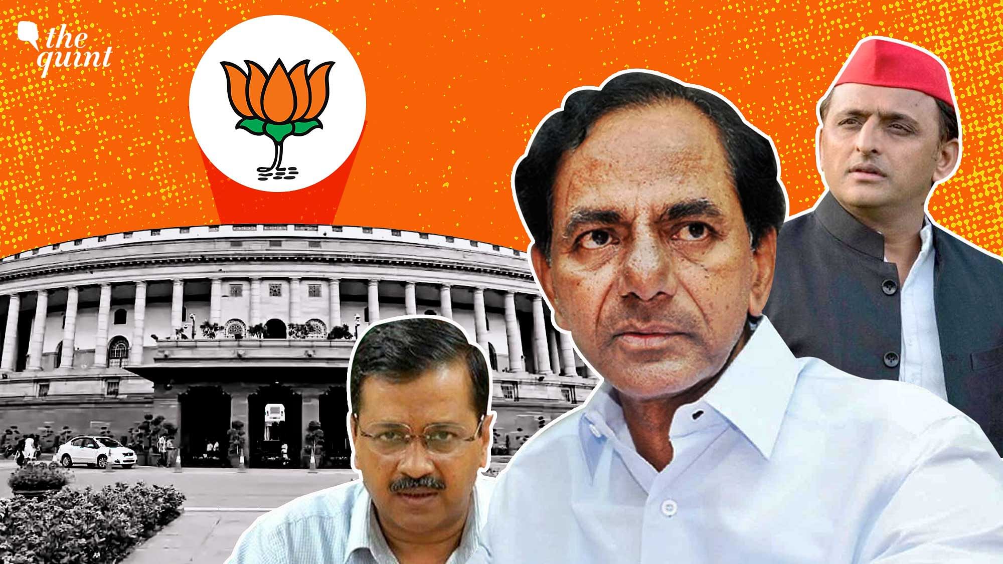 <div class="paragraphs"><p>Telangana CM and TRS Chief K Chandrashekhar Rao was recently in Delhi and met opposition leaders.&nbsp;</p></div>