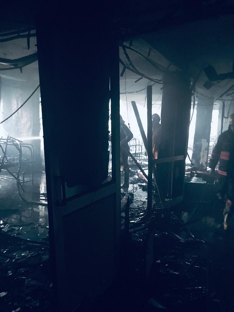 A fire broke out in the ICU ward of the Brahm Shakti Hospital in Delhi's Rohini early on Saturday morning.
