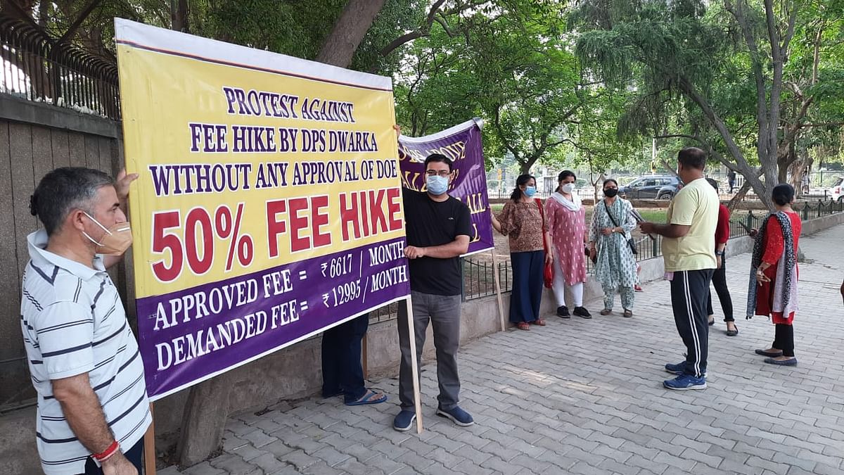 This year, DPS is demanding that we pay Rs 12,500 per month. The yearly fee is now Rs 1,50,000.