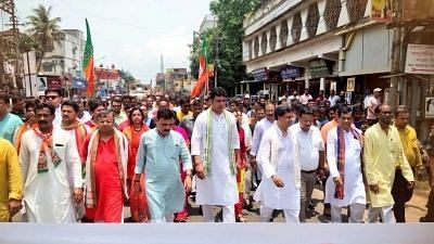 <div class="paragraphs"><p>BJP Rally in Tripura for the upcoming bypolls to four assembly seats.&nbsp;</p></div>