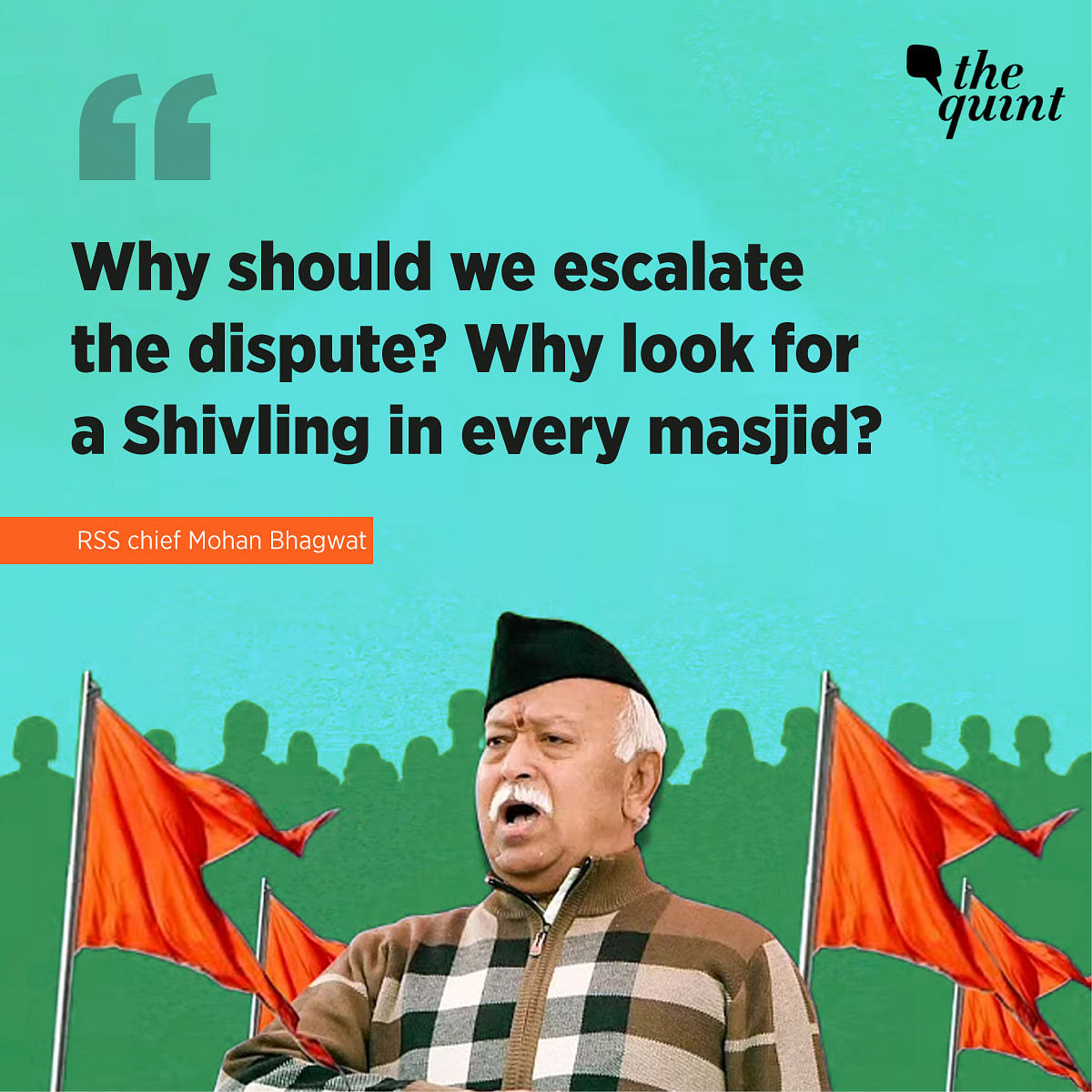 The RSS chief added that Indian Muslims were descendants of 'our rishis, munis, and Kshatriyas'.