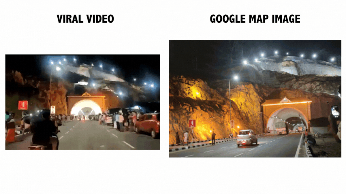 This video dates back to August 2021 and shows Kerala's first-ever road tunnel. 