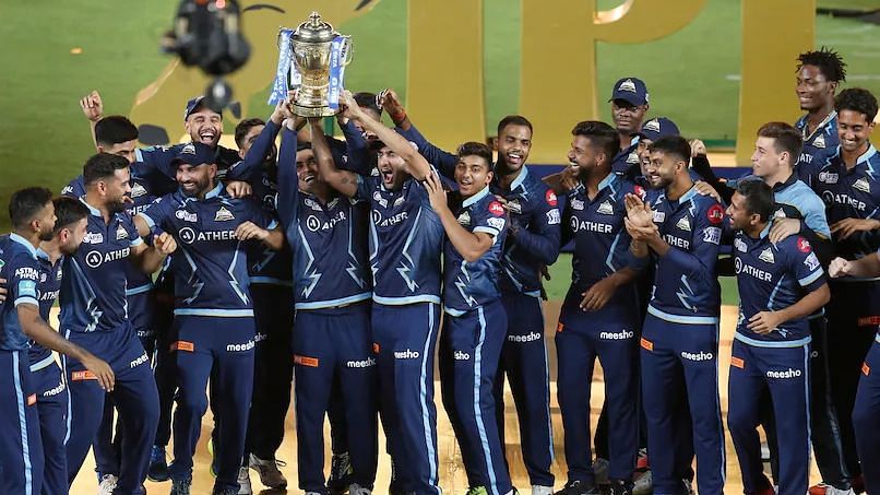 <div class="paragraphs"><p>Gujarat Titans won their maiden IPL trophy after outclassing Rajasthan Royals  in the summit clash.</p></div>
