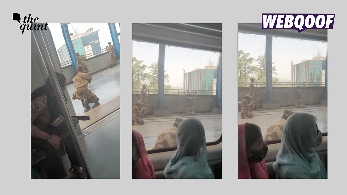 Video of Mock Drill Shared As 'Terrorist Arrested in Faridabad Metro Station'
