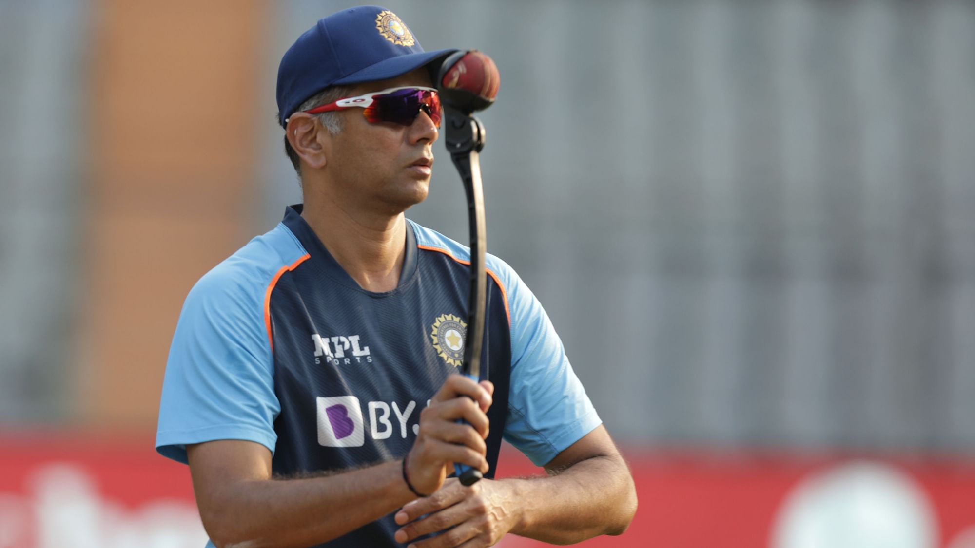<div class="paragraphs"><p>Rahul Dravid during a training session with the Indian team</p></div>