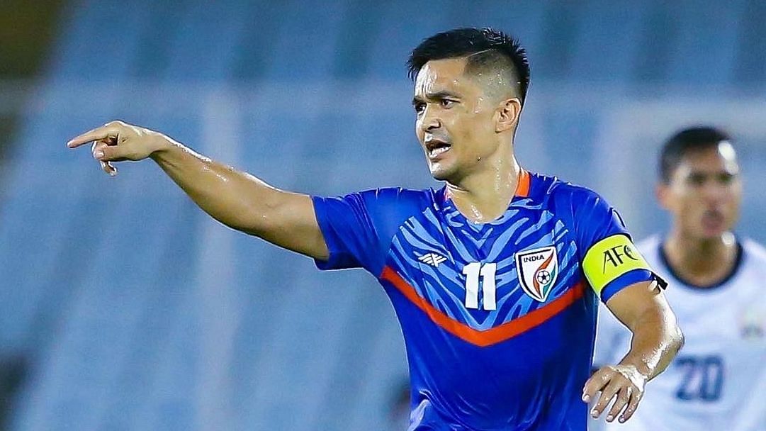 <div class="paragraphs"><p>Sunil Chhetri will be the only senior player in the Indian squad for Asian Games</p></div>
