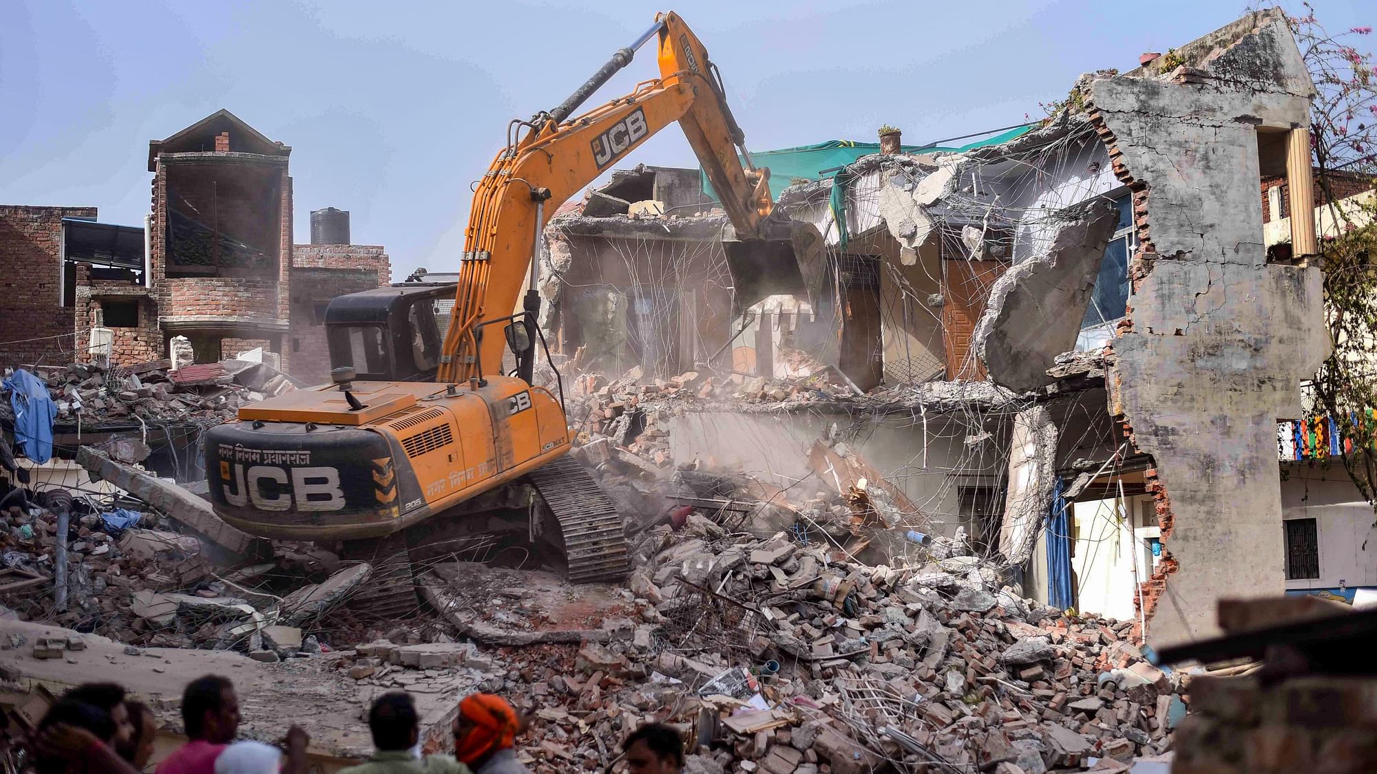 <div class="paragraphs"><p>The local administration in Uttar Pradesh's Prayagraj demolished the property of Javed Mohammad, one of the persons allegedly involved in the violent protests against the remarks of suspended BJP spokesperson Nupur Sharma on Prophet Muhammad.</p></div>