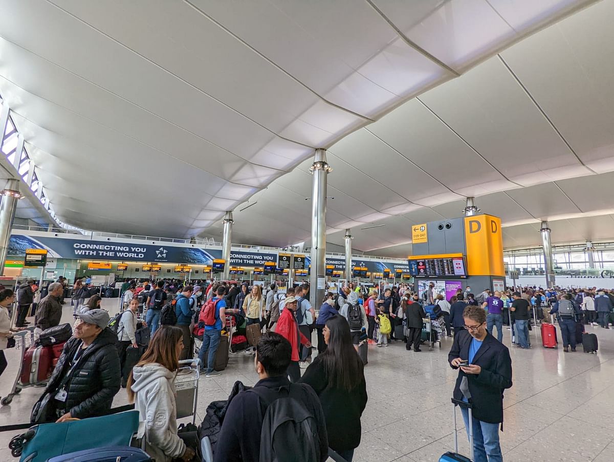 The authorities at Heathrow Airport have said that it is not their responsibility.