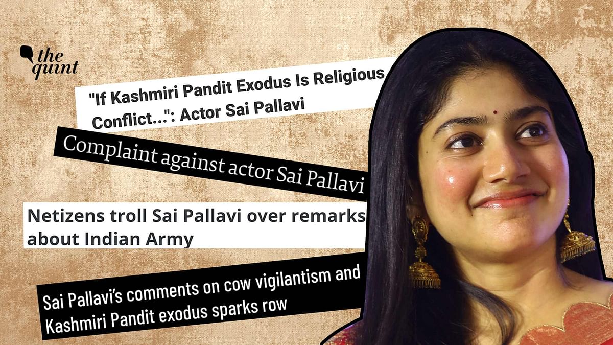 Backlash to Sai Pallavi's Statement on Religious Violence Proves We Have  Archaic Expectations From Women