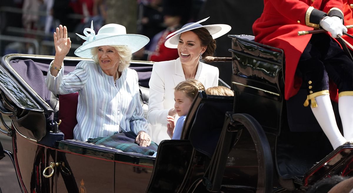 <div class="paragraphs"><p>The Duchesses of Cornwall and Cambridge arrive for the celebrations on day one.</p></div>