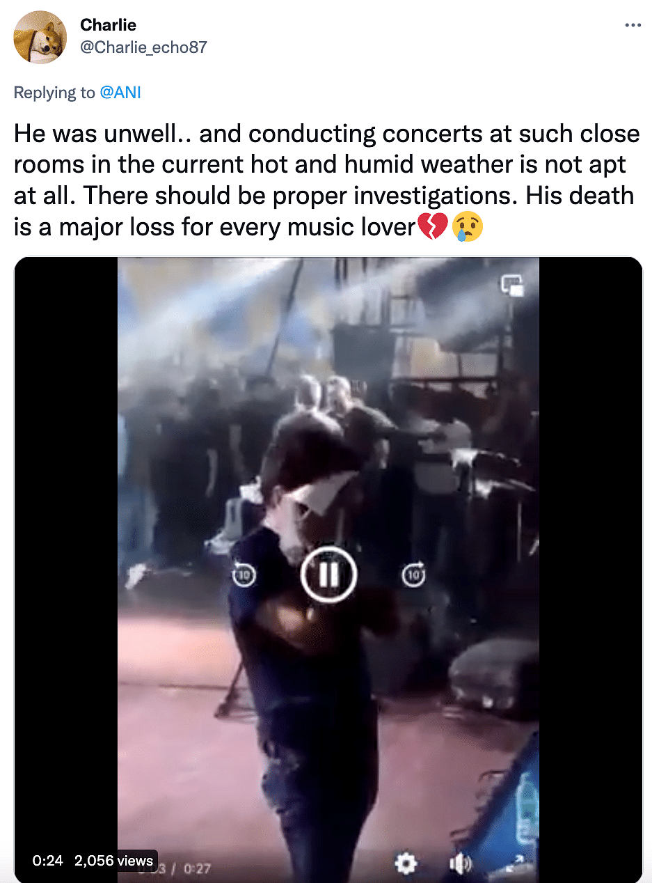 Netizens have criticised how KK was rushed out of the concert on foot instead of a wheelchair or stretcher.