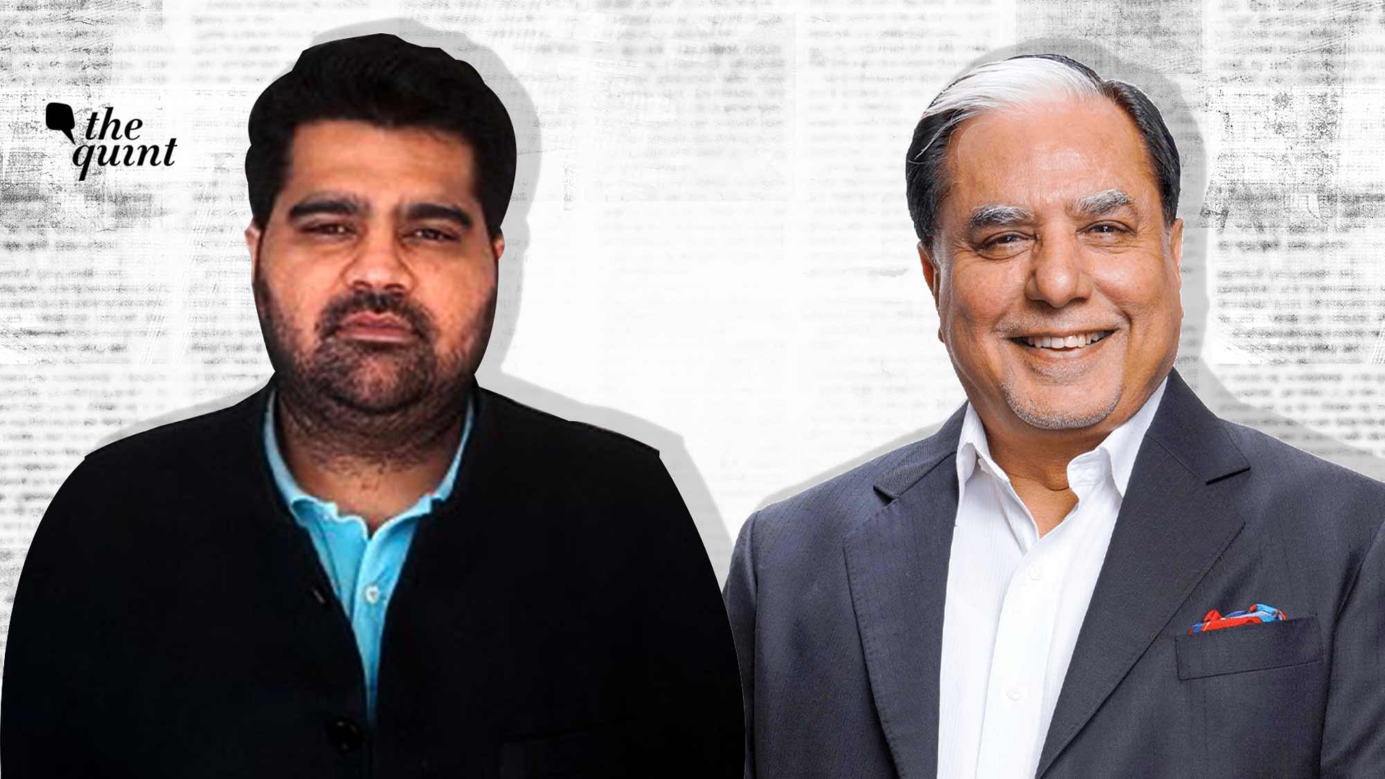 <div class="paragraphs"><p>Kartikeya Sharma and Subhash Chandra are contesting the RS polls from Haryana and Rajasthan respectively.&nbsp;</p></div>