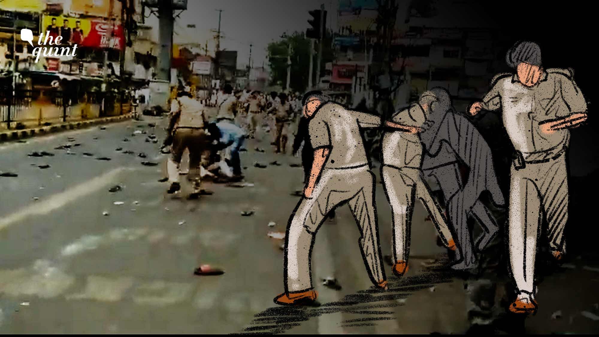 <div class="paragraphs"><p>Some video footage from the Ranchi violence that broke out on 10 June over Nupur Sharma's inflammatory comments, show police running for cover from stone-pelting.</p></div>