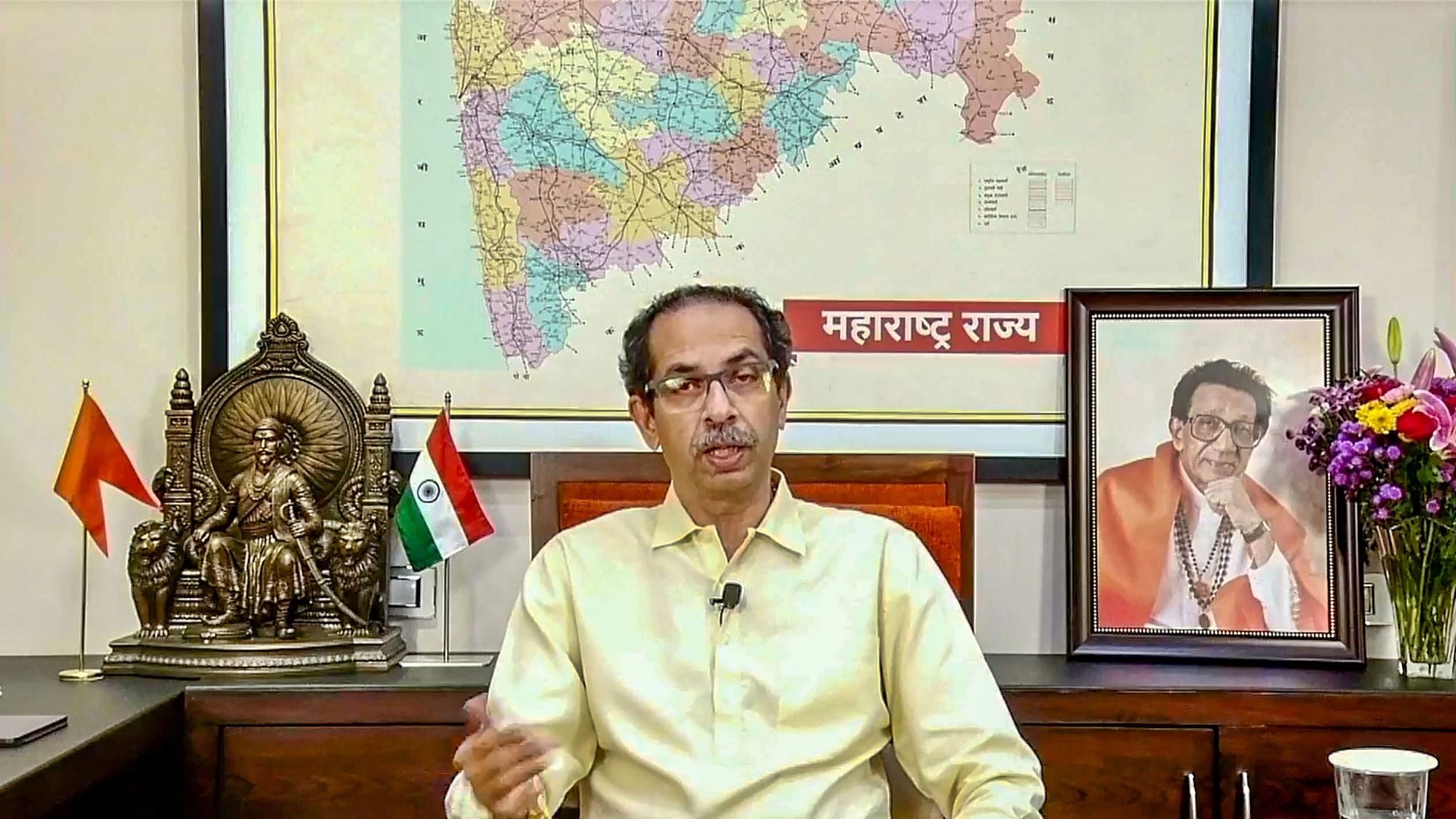 <div class="paragraphs"><p><a href="https://www.thequint.com/topic/uddhav-thackeray">CM Uddhav Thackeray</a>, on Monday, 27 June, stripped nine <a href="https://www.thequint.com/news/politics/shiv-sena-rebel-mlas-eknath-shinde-uddhav-thackeray-bjp-maha-vikas-aghadi">rebel cabinet ministers </a>of their portfolios.</p></div>