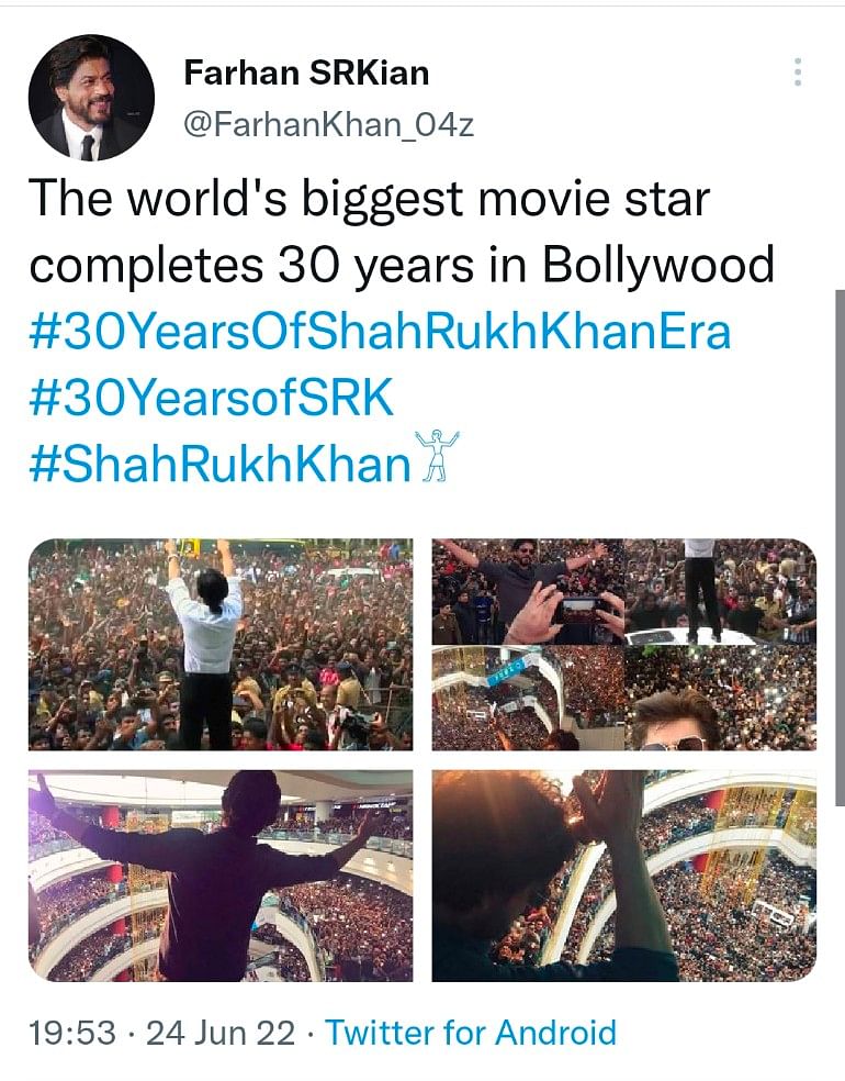 From 'Deewana' to 'Dunki' Shah Rukh Khan remains the undisputed 'King of Bollywood.' 