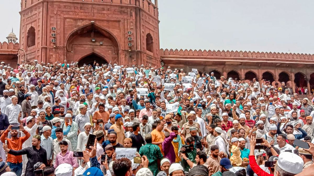 Prophet Remarks Row: Two Arrested After Protests at Jama Masjid, FIR Filed