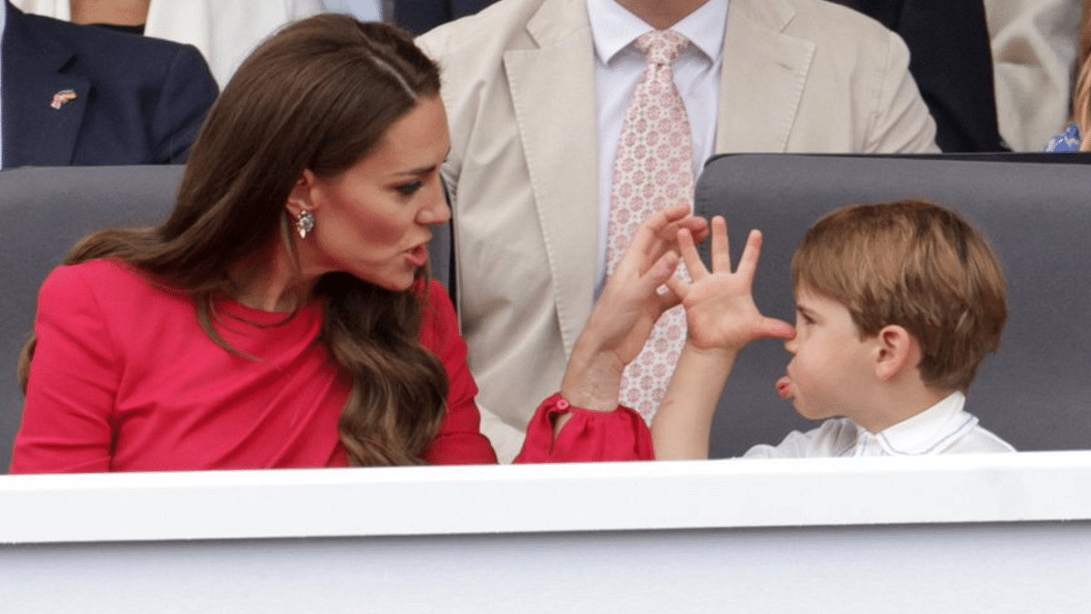 Watch: Prince Louis Makes Faces at Kate Middleton in This Viral Video