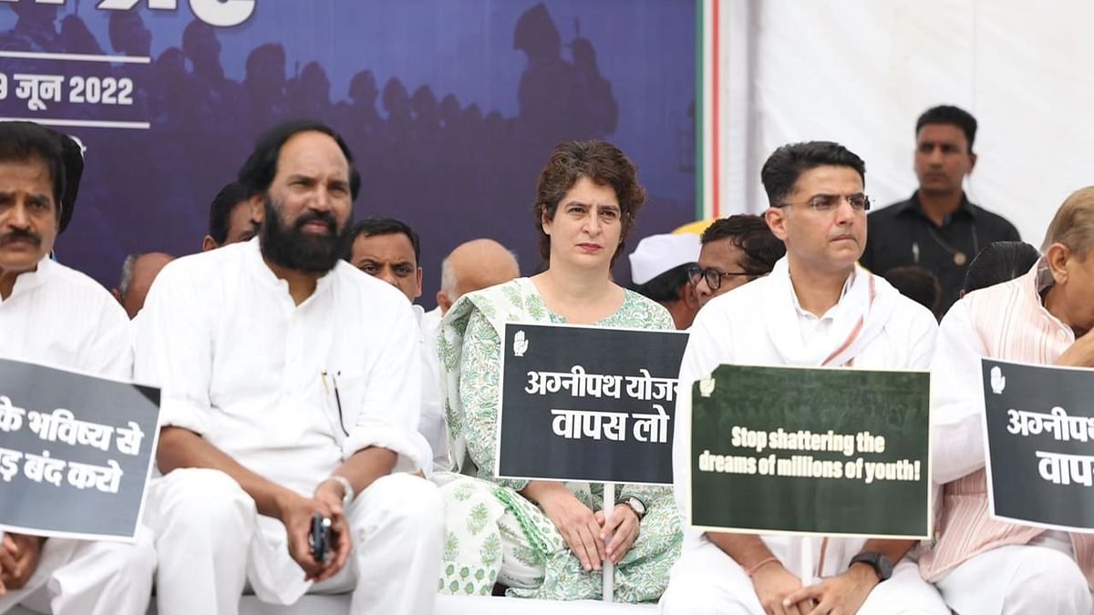 'Recognise Fake Nationalists': Priyanka Gandhi at Congress Protest Over Agnipath
