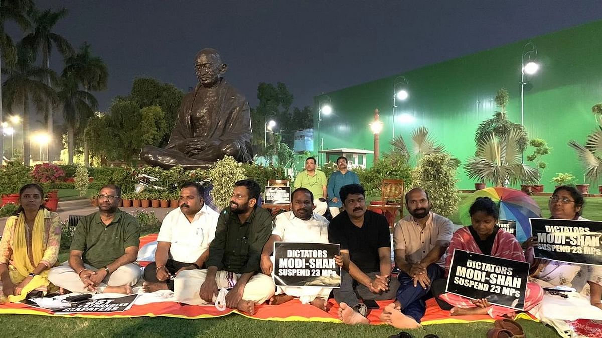 Suspended Opposition MPs Hold Overnight Protest at Parliament, To Clock 50 Hours
