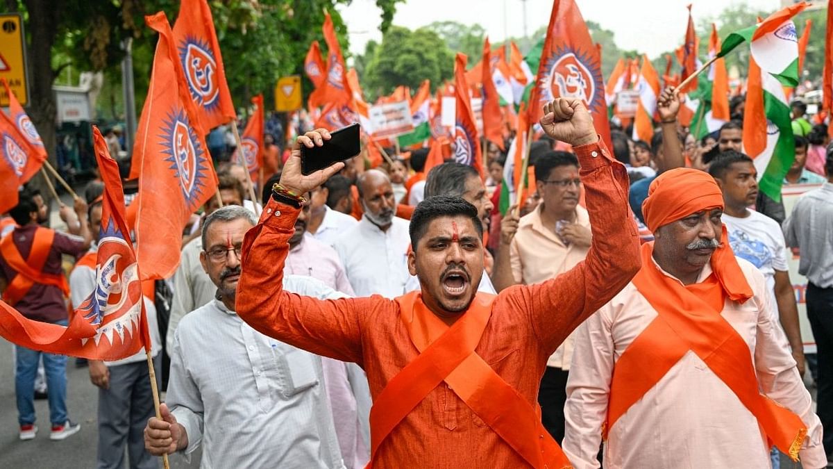 Hindu Outfits Organise 'Sankalp March' in Delhi Against Attacks on Hindus