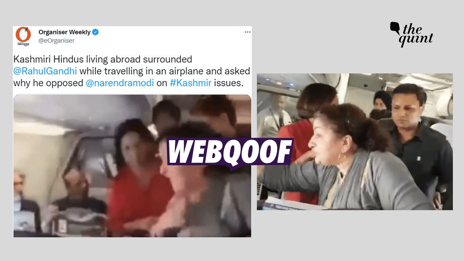 <div class="paragraphs"><p>Fact-check : An old and unrelated video of a woman narrating the plight of Kashmiris since the lockdown to Rahul Gandhi was shared with a false narrative.</p></div>