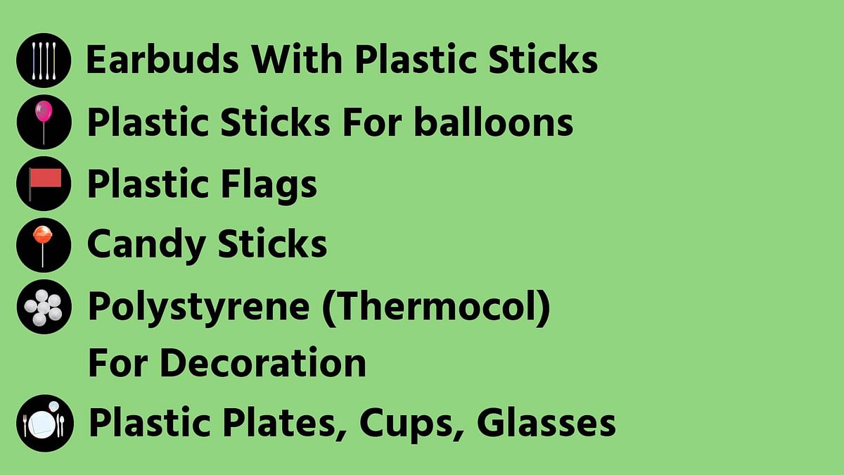 Nineteen single-use plastic items have been banned by the central government from 1 July 2022.