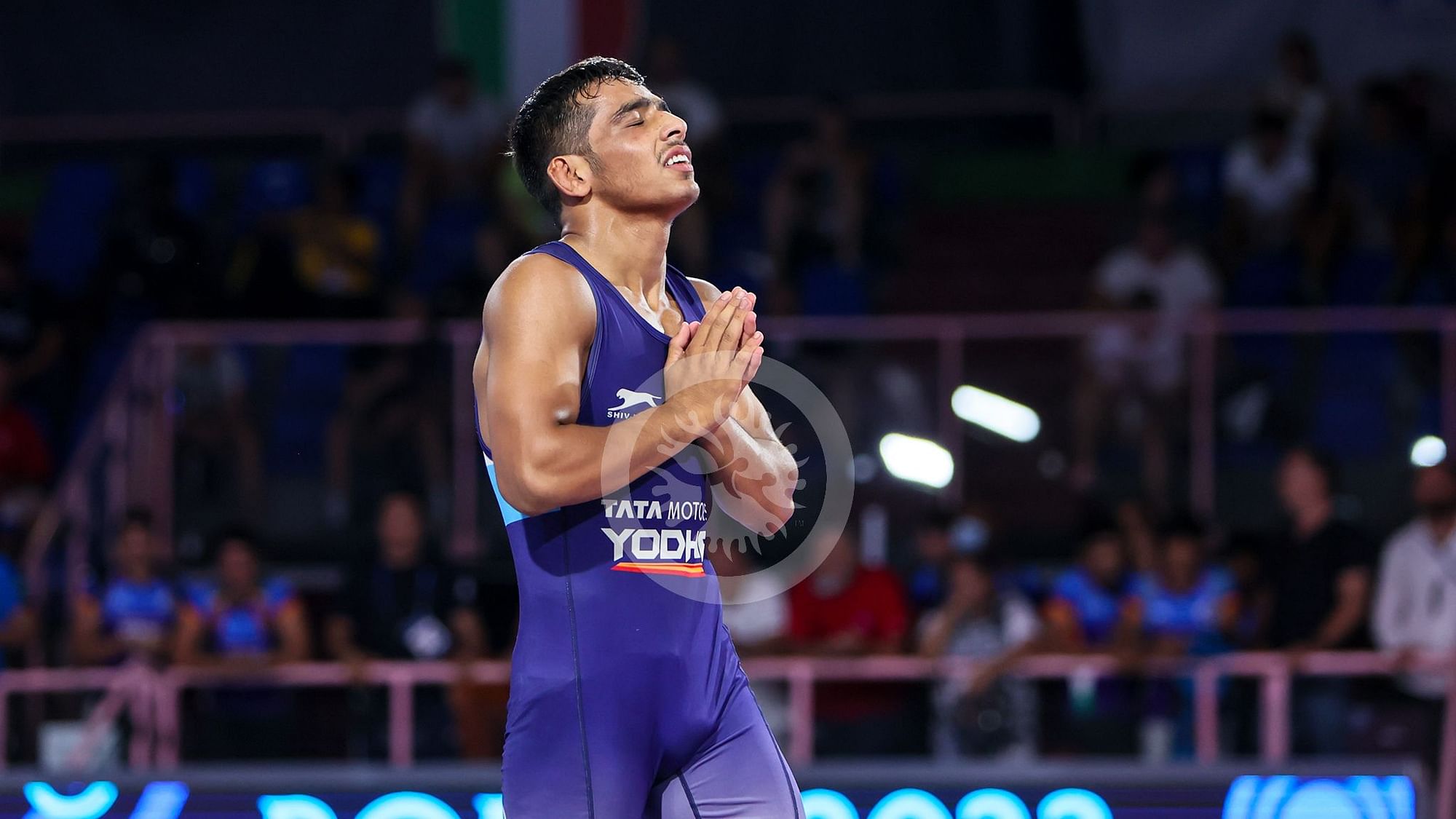 <div class="paragraphs"><p>An ecstatic Suraj Vashisht after winning a gold medal in the Greco-Roman category of the Under-17 World Championships.&nbsp;</p></div>