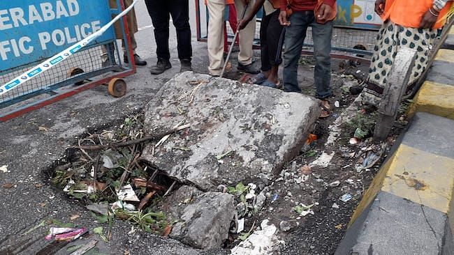 Hyderabad: Man Hit by Speeding Car While Re-Erecting Manhole Barricade, Dies