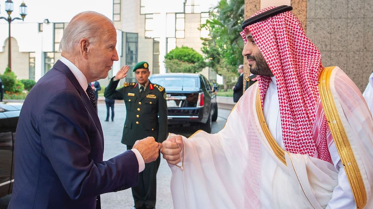 Oil Markets in Mind, Biden Greets Crown Prince With Fist Bump During Saudi Visit