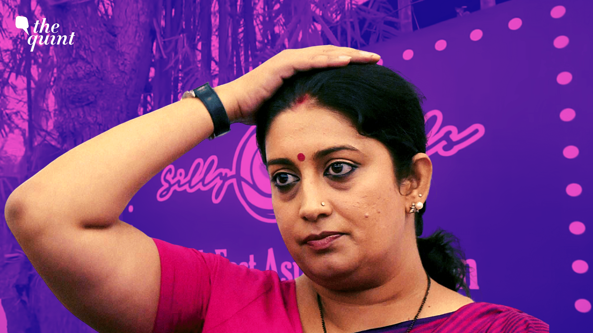 <div class="paragraphs"><p>Union Minister Smriti Irani with Silly Souls Cafe and Bar in the background. Representational image.&nbsp;</p></div>