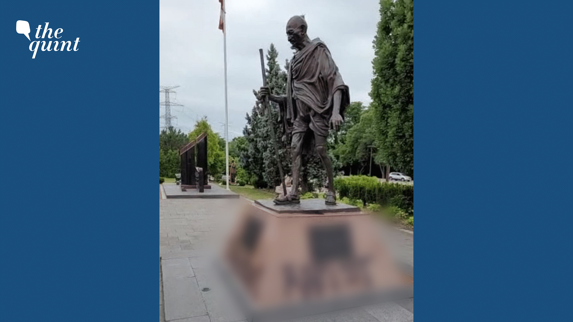 <div class="paragraphs"><p>Mahatma Gandhi's statue was vandalised in&nbsp;Richmond Hill city of Ontario, Canada.</p></div>