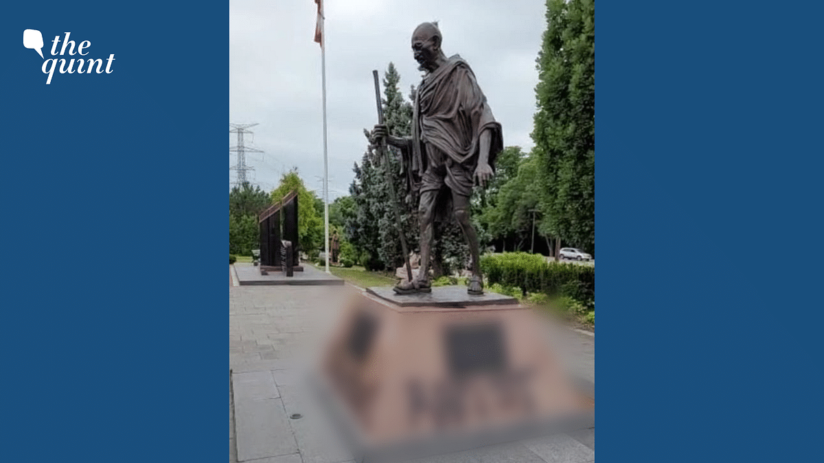 'Hate Crime': Indian Consulate After MK Gandhi Statue Vandalised in Canada