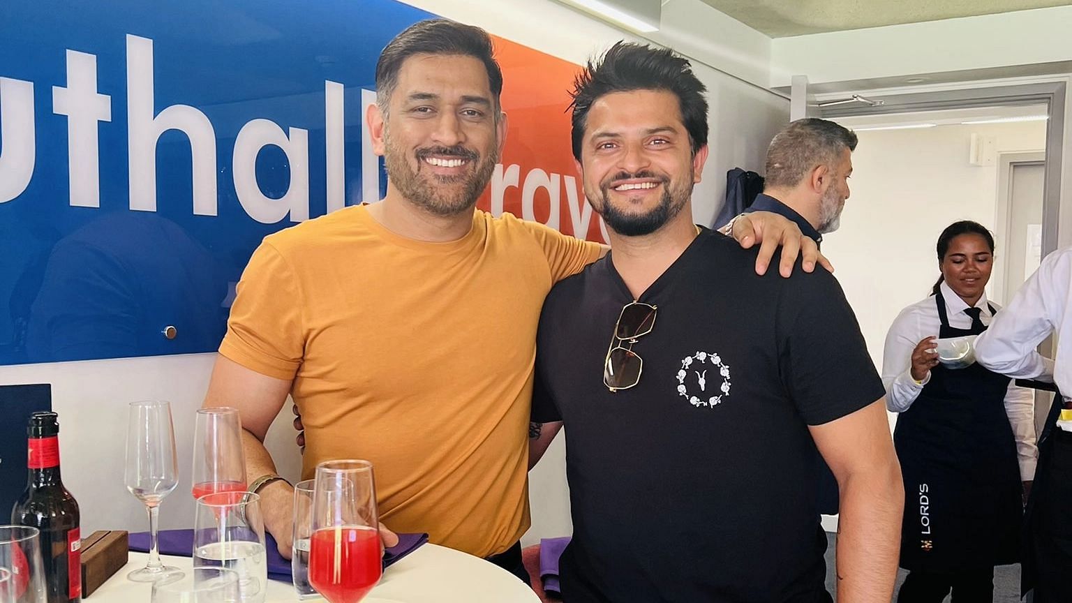 <div class="paragraphs"><p>Former Indian cricketers MS Dhoni and Suresh Raina reunited once again at Lord's on Thursday.&nbsp;&nbsp;</p></div>