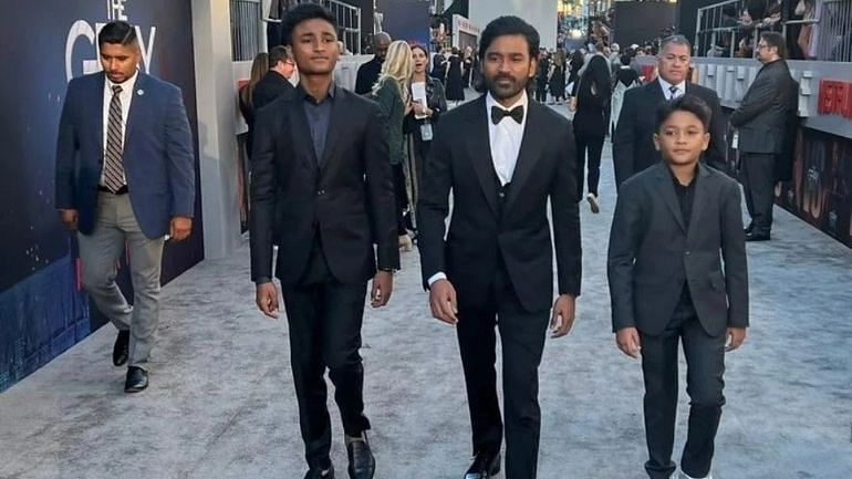'The Gray Man' Premiere: Dhanush Says His Sons 'Have Completely Stolen the Show'