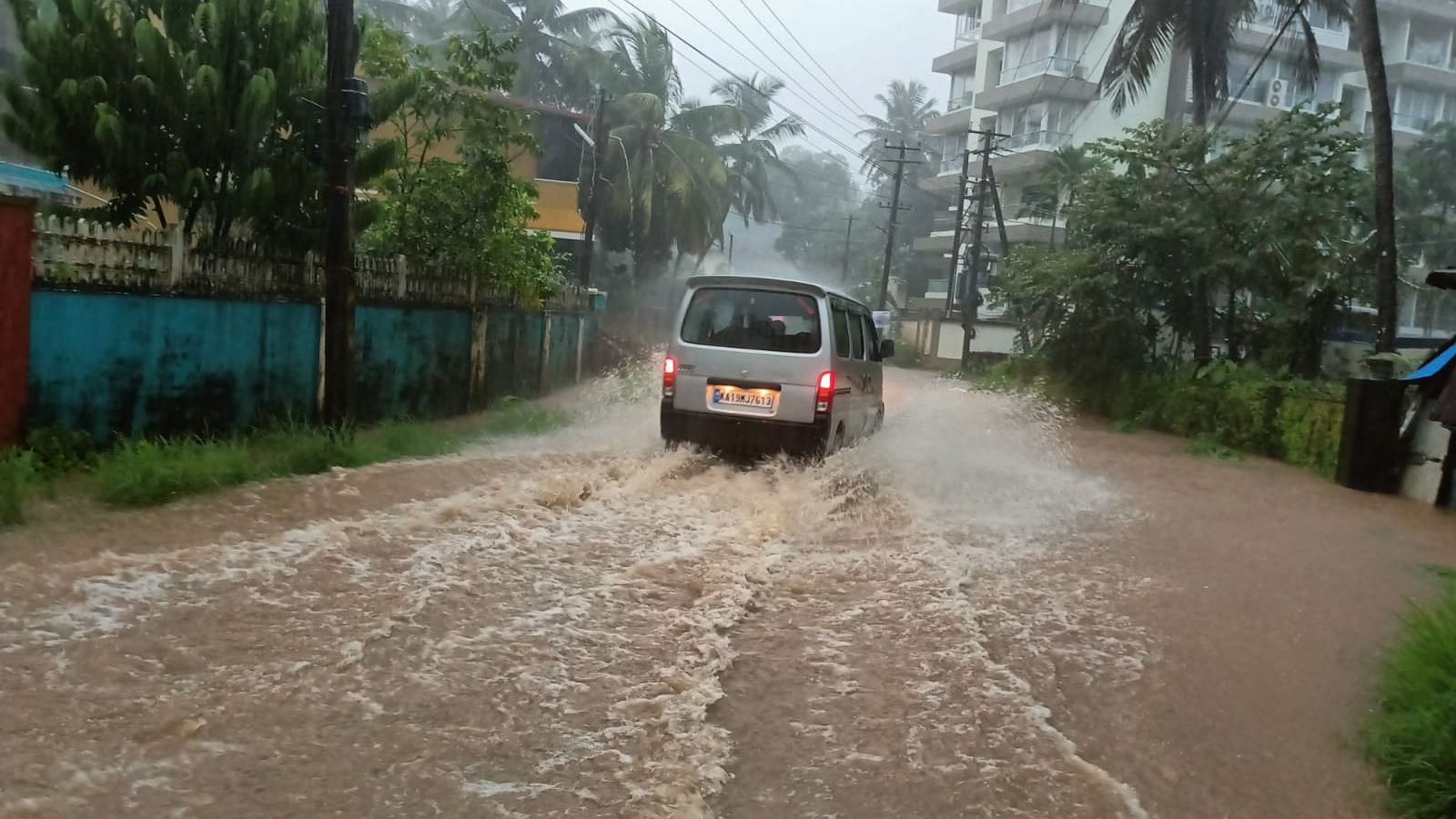 <div class="paragraphs"><p>Karnataka’s Mangaluru City, in the Dakshina Kannada district, saw heavy rainfall with thunderstorms and lightning on Saturday, 30 July. </p></div>