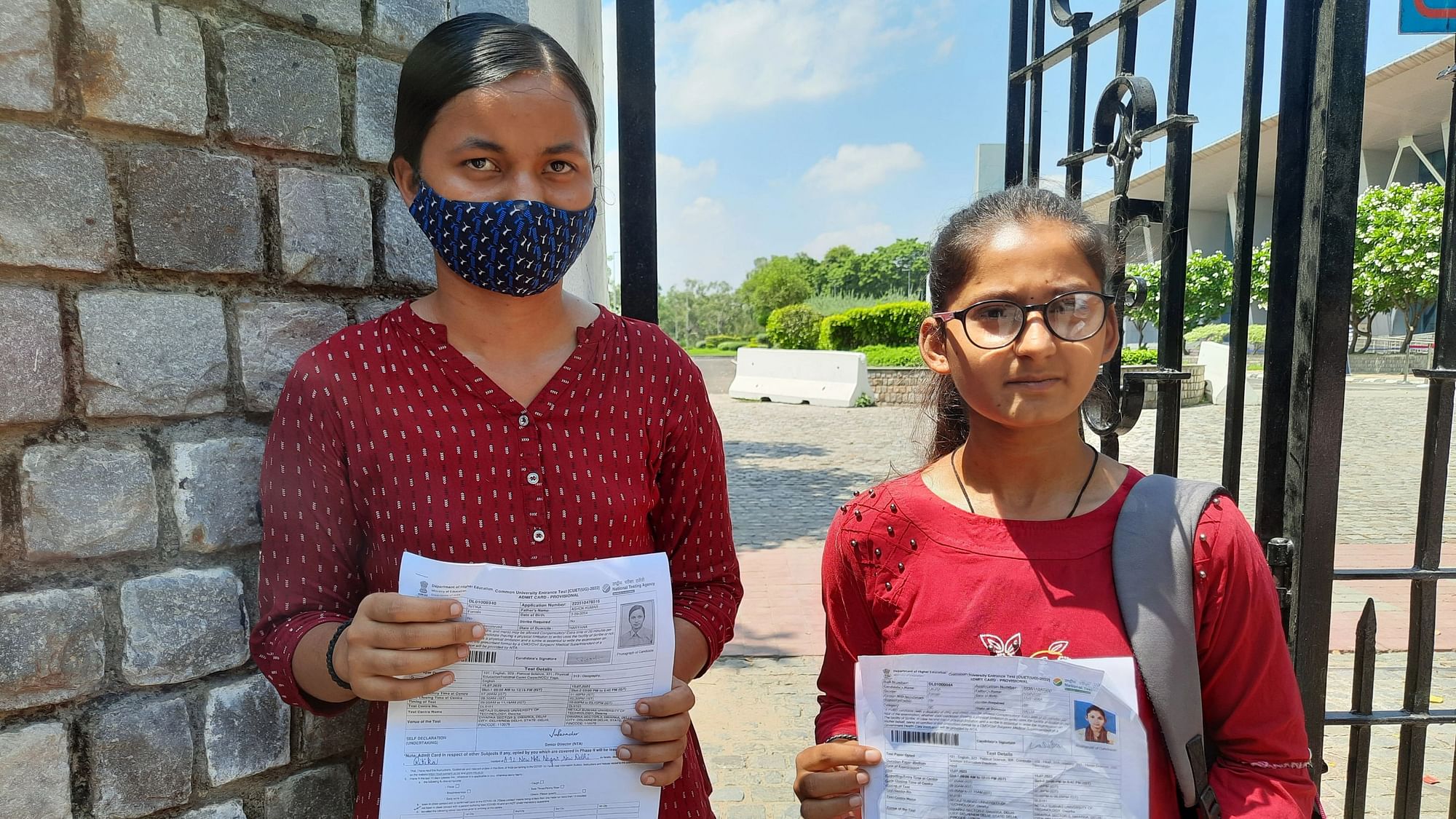 <div class="paragraphs"><p>Lalita and Ritika were among those students who were not allowed to sit for the exam as they reached their original centre in Dwarka, unaware of the centre change.</p></div>