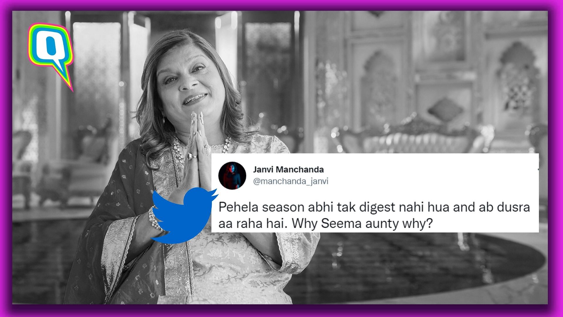 <div class="paragraphs"><p>Sima Taparia is all set to be back with Indian Matchmaking Season 2 and netizens have mixed reactions!</p></div>