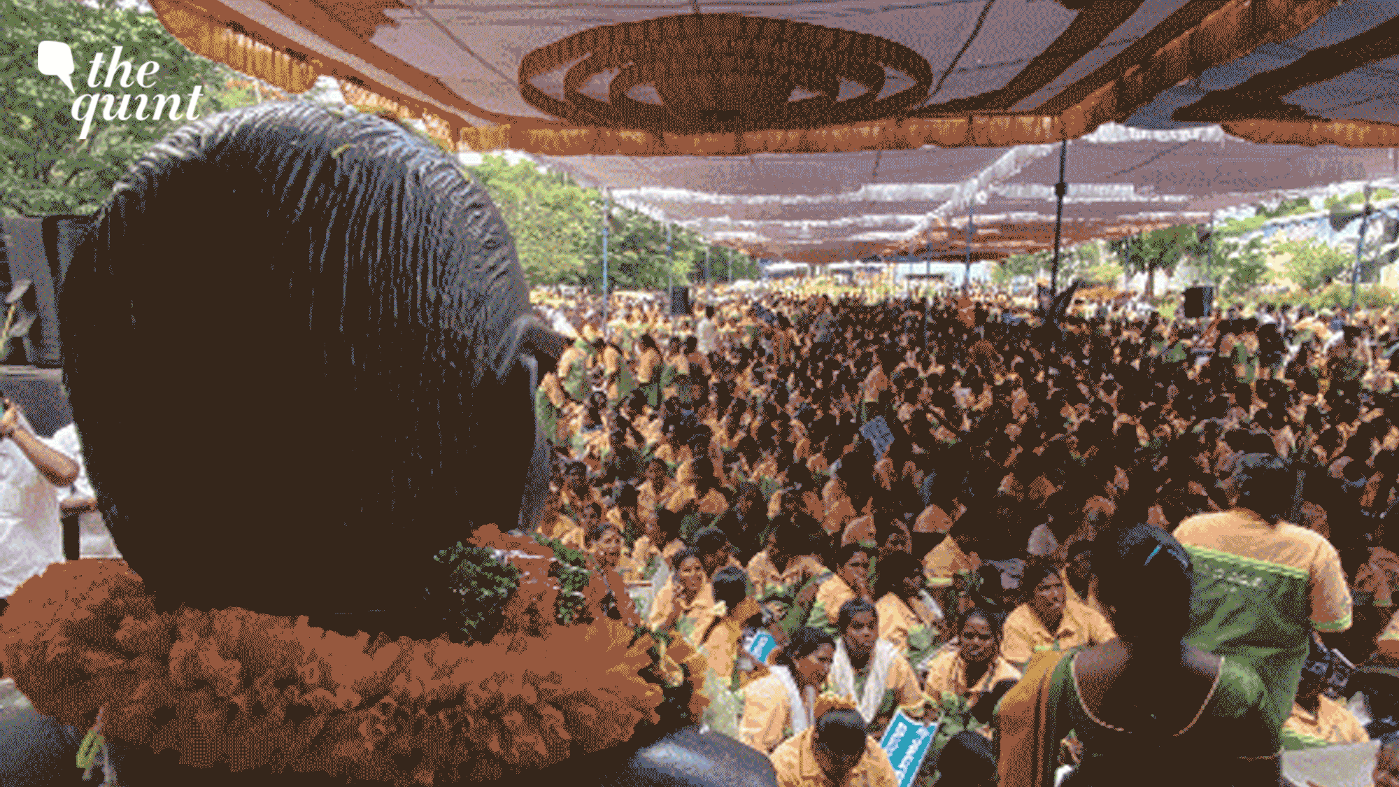 <div class="paragraphs"><p>More than 5,000 workers gathered at Bengaluru's Freedom Park to stage an indefinite strike demanding better wages and job permanency.</p></div>