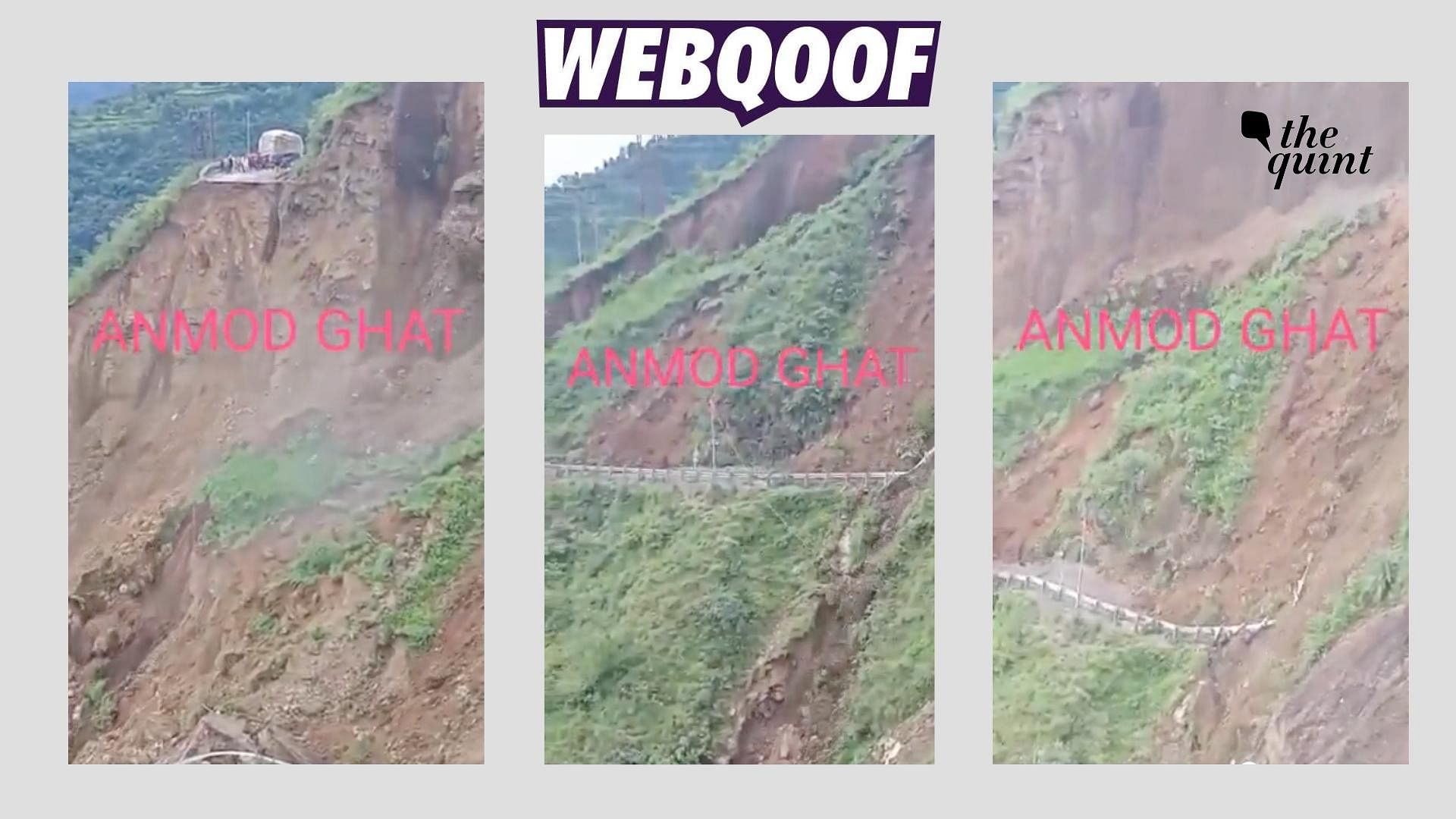 <div class="paragraphs"><p>The claim states that the video shows visuals of landslide from Anmod Ghat in Goa.&nbsp;</p></div>