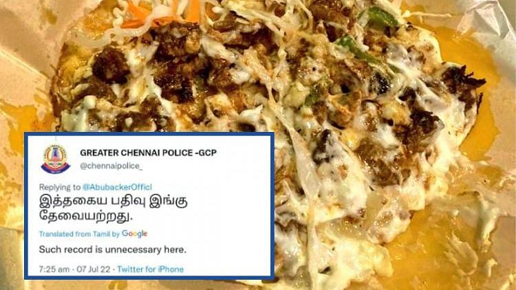 <div class="paragraphs"><p>The Greater Chennai Police (GCP) sparked some outrage on Twitter for rebuking a user for sharing a picture of beef curry, and replying to his picture that “such unwarranted posts should be avoided.”</p></div>