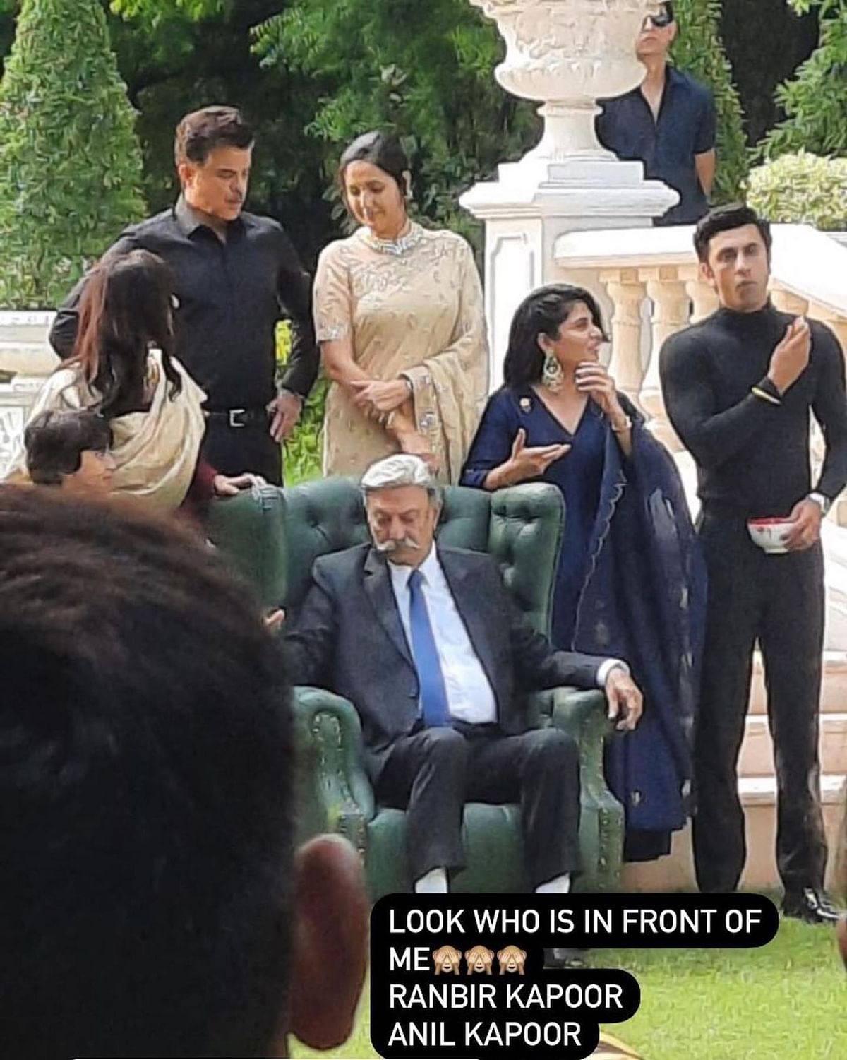 The picture of Anil Kapoor and Ranbir Kapoor is from a shoot for 'Animal' at the Pataudi Palace.