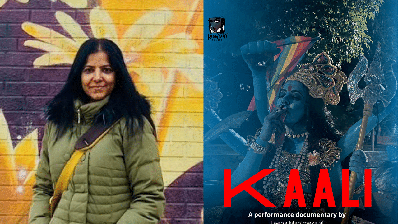 <div class="paragraphs"><p>Leena Manimekalai shared the poster for her film 'Kaali<em>.'</em></p></div>