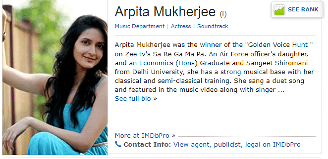 The image used by news channels show a singer by the same name. 