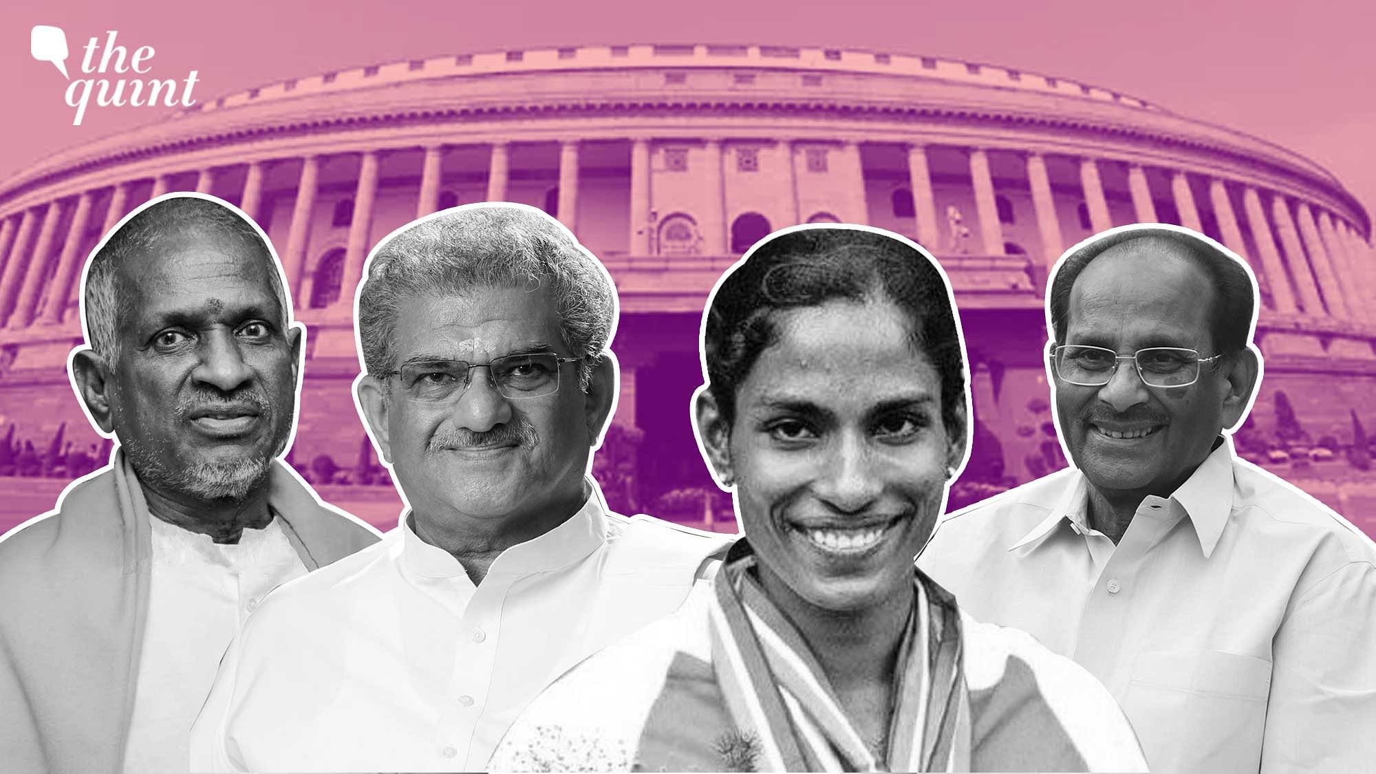 <div class="paragraphs"><p>The BJP government has nominated four prominent figures from the South Indian states—  Ilaiyaraaja,&nbsp;P T Usha,  K V Vijayendra Prasad and Veerandra Heggade to the Rajya Sabha.</p></div>