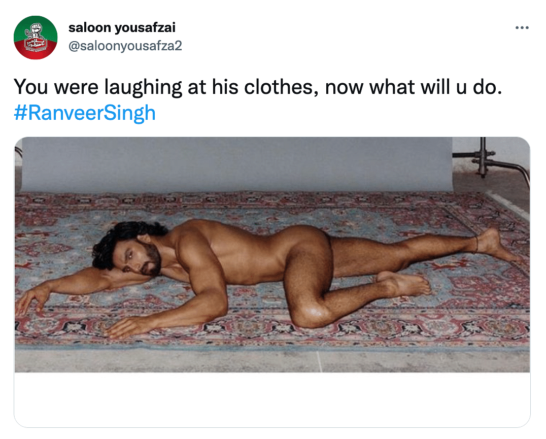 "You were laughing at this clothes, what will you do now?" wrote a user on Twitter.