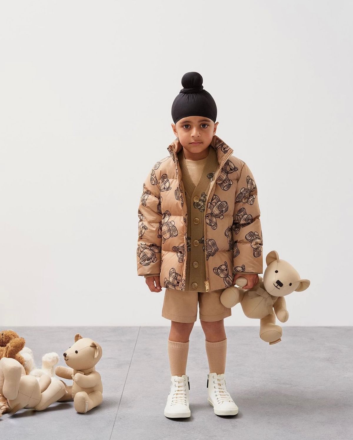 Sahib Singh is a 4-year-old Sikh who recently featured in the luxury brand's 'back to school' collection.