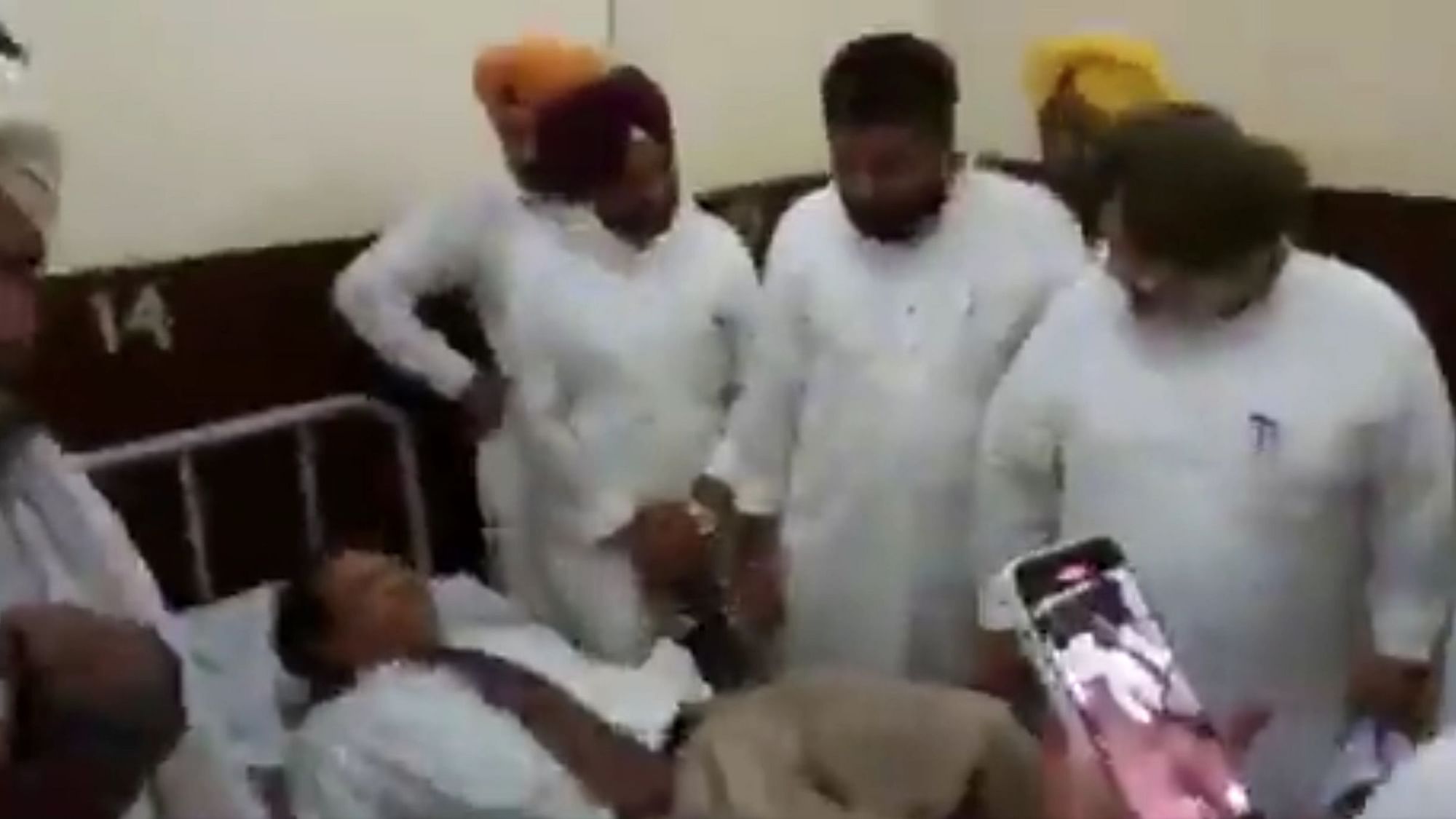 <div class="paragraphs"><p>Vice-chancellor of Baba Farid University of Health Sciences in Faridkot, Dr Raj Bahadur, was asked to lay on the patient bed.</p></div>
