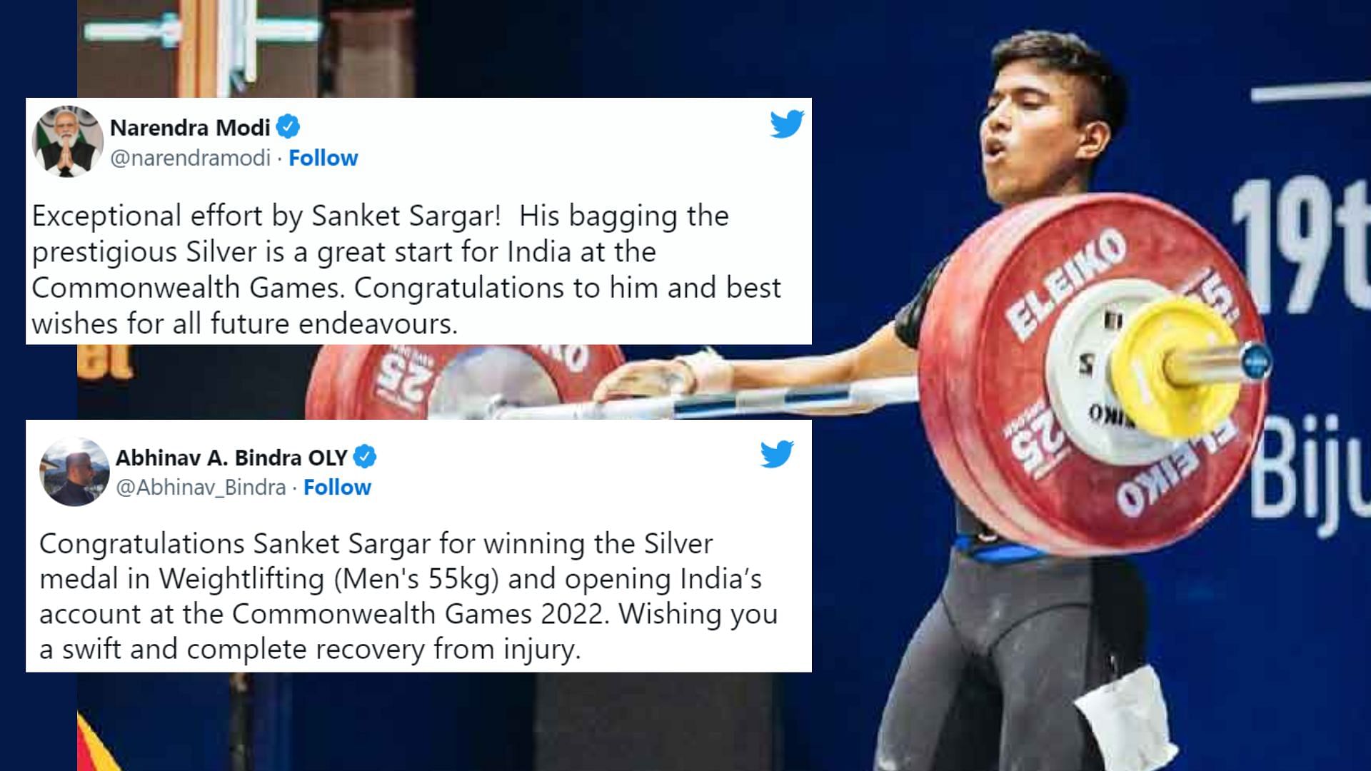 <div class="paragraphs"><p>India's weightlifter Sanket Sargar at CWG 2022.</p></div>