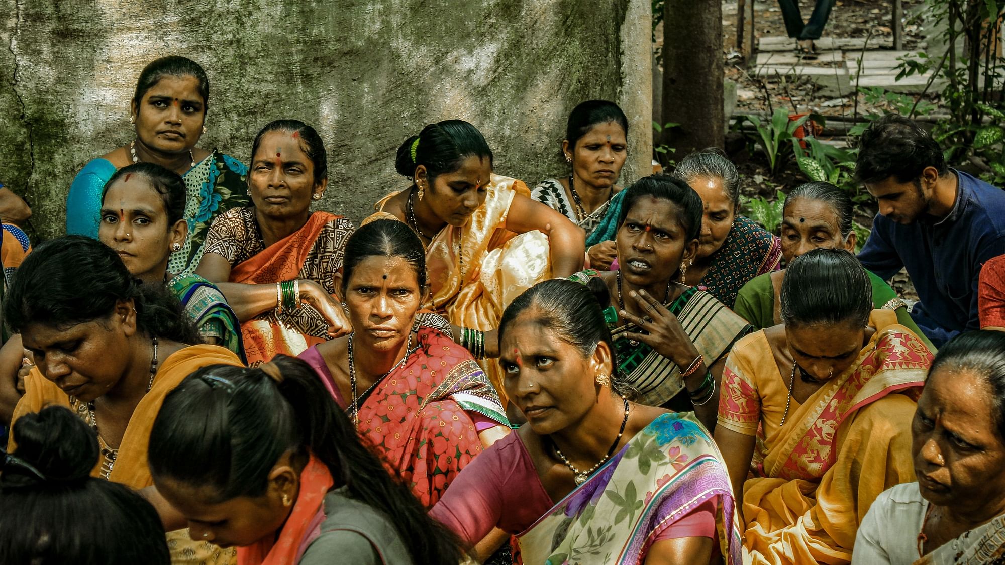 <div class="paragraphs"><p>The tribal women of Aarey, at the village meeting in 2019.</p></div>