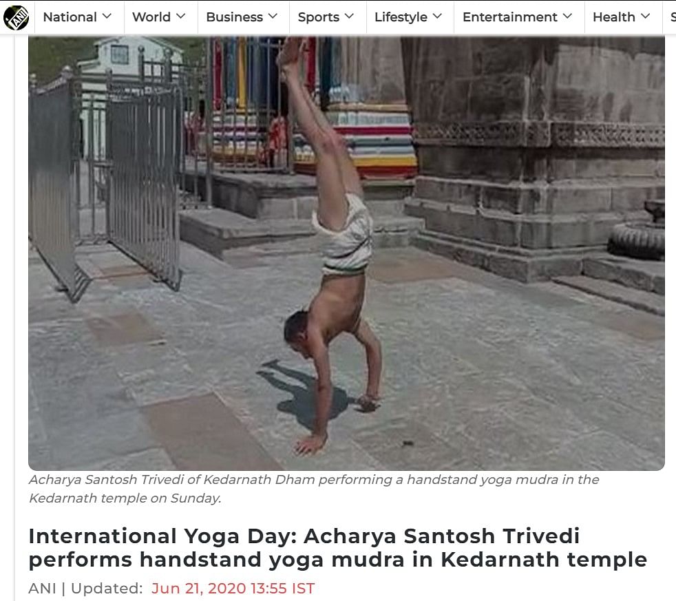 Acharya Santosh Trivedi, seen in the viral video, told The Quint that the video is from 2021. 